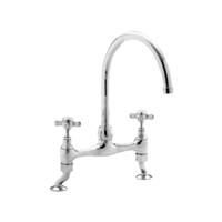 Unbranded Deva Coronation Deck Sink Mixer Kitchen Tap in Chrome Brass