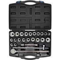 Draper 3/4" Square Drive Combined MM/AF Socket Set 26 Piece Plastic