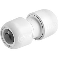 Hep2O Straight Connector 22mm in White Plastic