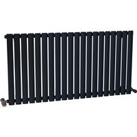 Ximax Bristol Designer Radiator 600 x 1164mm 3065Btu Single in Anthracite Steel