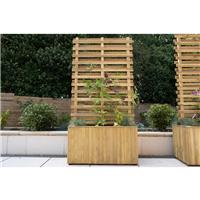Forest Garden Living Screen Planter 90 x 390x 180cm in Natural Timber
