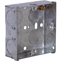 Made4Trade Metal Back Box 1 Gang 25mm Trade Pack (10 Pack)