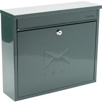 Burg-Wachter Elegance Post Box in Green Galvanised Steel
