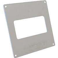 Airvent 100 Wall Plate Rectangular 100mm in White Plastic