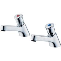 Armitage Shanks Sandringham 21 Non Concussive Basin Taps in Chrome Brass
