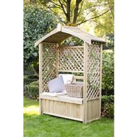 Forest Garden Lyon Arbour 200cm (h) x 156cm (w) x 67cm (d) Timber