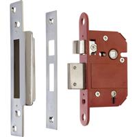 ERA BS 5 Lever Fortress Sashlock 64mm Satin in Chrome Steel