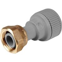 Unbranded Straight Tap Connector 22mm in Grey Plastic