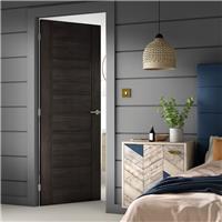 JB Kind Tigris Cinza Laminate Internal Door 35 x 1981 x 610mm in Grey