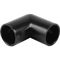 Aquaflow Solvent Weld Overflow Bend 21.5mm 90deg in Black