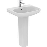 Ideal Standard i. life Basin and Pedestal 60cm 1 Tap Hole in White Ceramic
