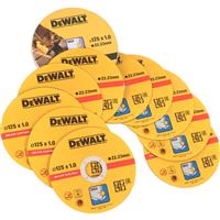 DeWalt Thin Metal Cutting Discs 125 x 1 x 22.2mm (10 Pack) Stainless Steel