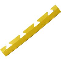 Blue Diamond Tuff-Tile Diamond Edge 50cm - Female (4 Pack) in Yellow PVC