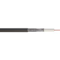 Doncaster Cables Satellite Coaxial Cable (RG6) 100m Drum in Black Aluminium