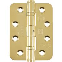 Eclipse Grade 13 Ball Bearing Radius Hinge Electro (2 Pack) in Brass Stainless Steel
