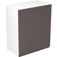 Kitchen Kit Flatpack J-Pull Kitchen Cabinet Wall Unit Ultra Matt 600mm in Graphite MFC