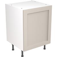 Kitchen Kit Flatpack Shaker Kitchen Cabinet Base Unit Ultra Matt 600mm in Light Grey MFC