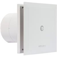 Airflow QuietAir Extractor Fan 120mm Motion Sensor/Timer in White ABS