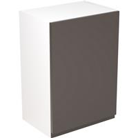 Kitchen Kit Flatpack J-Pull Kitchen Cabinet Wall Unit Ultra Matt 500mm in Graphite MFC