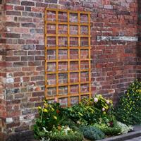 Forest Garden Heavy Duty Trellis 180cm x 90cm (4 Pack) in Golden Brown Timber