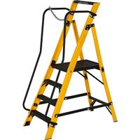 Werner Fibreglass Megastep With Handrail 4 Tread SWH 2.6m