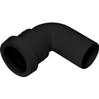 Aquaflow Push Fit 90deg Conversion Bend 40mm in Black