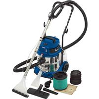 Draper 20L 3 in 1 Wet and Dry Shampoo/Vacuum Cleaner 1500W in Blue Steel
