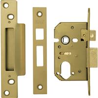 ERA Pro-Fit Euro Profile Sashlock 76mm in Brass Steel