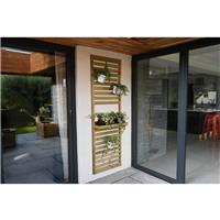 Forest Garden Slatted Wall Planter 1 Shelf 180cm(h) x 60cm(w) x 18cm(d) in Natural Timber