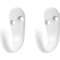 Robe Hook Single (2 Pack) in White