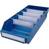 Barton Blue Shelf Bin 400 x 180 x 95mm (20 Pk) Steel