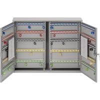Burg-Wachter Heavy Duty Double Door Key Cabinet 200 Hooks in Grey Steel