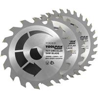 Toolpak TCT Circular Saw Blades 160 x 30mm (3 Pack) Steel