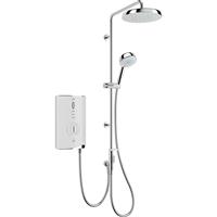 Mira Sport Max Dual Outlet Electric Shower 9.0kW in White Plastic