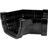 Aquaflow 120mm Ogee Gutter Angle 135deg in Black PVCU