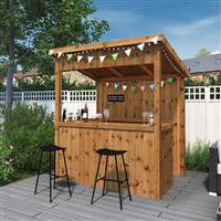 Mercia Pressure Treated Garden Bar 6' x 4' in Brown Timber