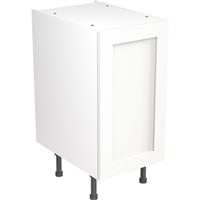 Kitchen Kit Flatpack Shaker Kitchen Cabinet Base Unit Ultra Matt 400mm in White MFC