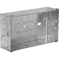 Made4Trade Metal Back Box 2 Gang 35mm Steel