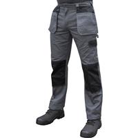 Maverick Safety Men's Maverick Holster Trousers 34" R /Black in Grey Cotton/Polyester