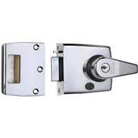 ERA Double Locking Nightlatch Polished Standard in Chrome Brass