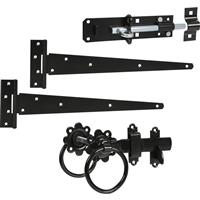 GateMate Side Gate Kit 450mm Epoxy in Black Steel