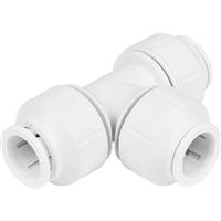 JG Speedfit Equal Tee 15mm (5 Pack) in White Plastic