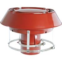 Colt Cowls Colt Top Flex Anti Downdraught Cowl 6" - 150mm in Terracotta Stainless Steel