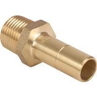 Hep2O Male Adaptor Brass Spigot 15mm x 1/2" in Gold