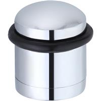 Cylinder Door Stop Polished in Chrome