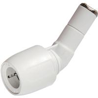 Hep2O Obtuse Bend 135 Single Socket 15mm in White Plastic