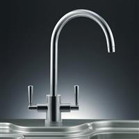 Franke Olympus Mono Mixer Kitchen Tap in Chrome Brass