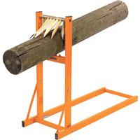 Draper Log Stand 150kg in Orange Steel