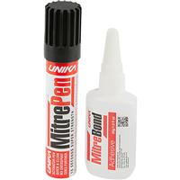 Unika MitrePen Rapid Activator & MitreBond Adhesive 50g
