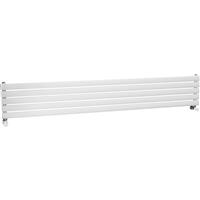 Ximax Bristol Single Horizontal Designer Radiator 294 x 1800mm 2017Btu in White Steel